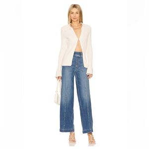 SPANX Seamed Front Wide Leg Jean in Vintage Indigo XS Petite NWT brand new